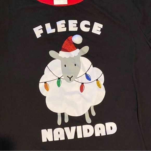 SECRET TREASURES Teens Christmas Pajamas Set Fleece Navidad Size L(12/14)-Unisex - Picture 4 of 6